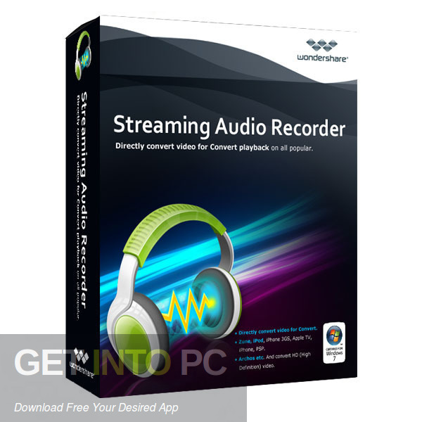 Wondershare Streaming Audio Recorder Free Download-GetintoPC.com
