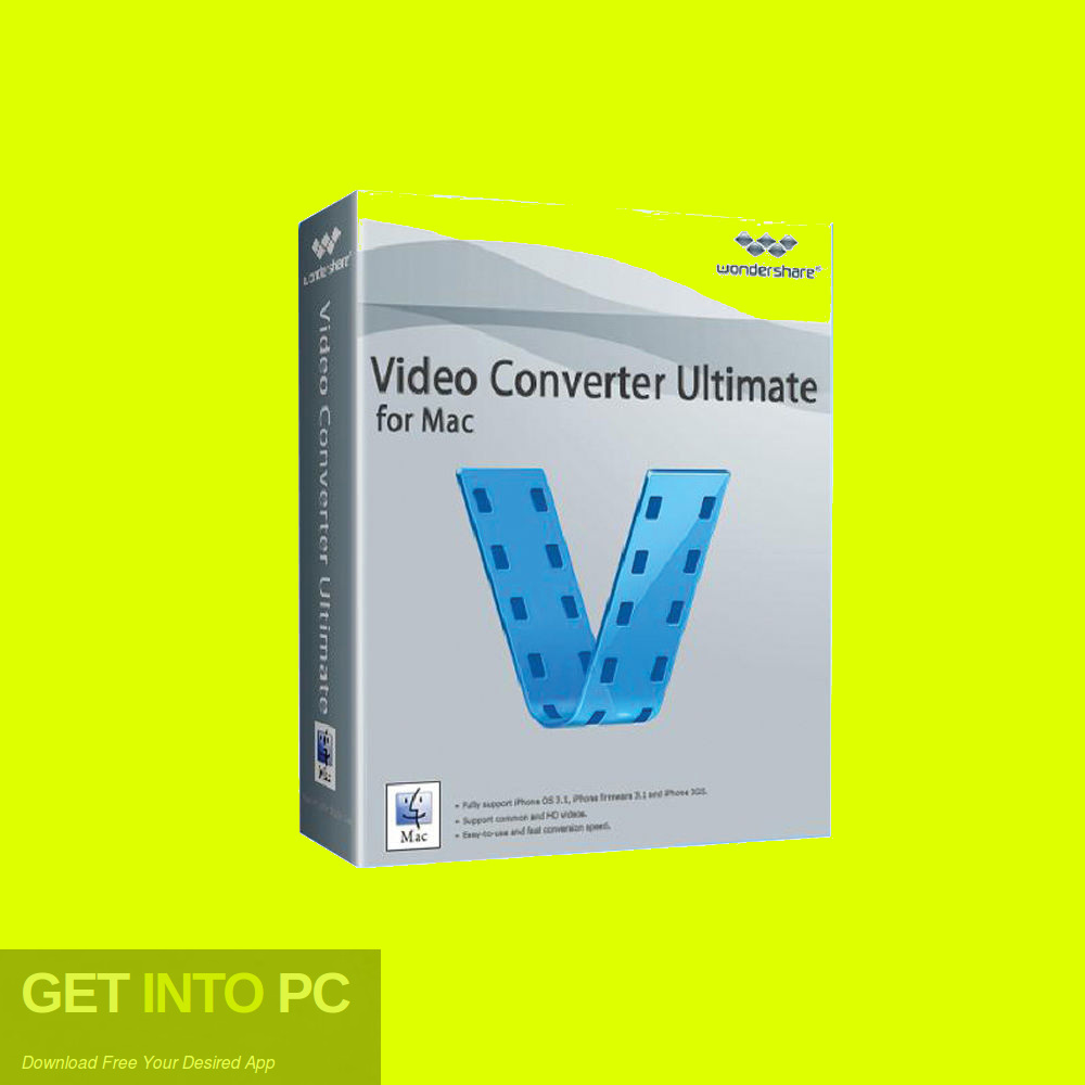 Wondershare Video Converter Ultimate for Mac Free Download-GetintoPC.com