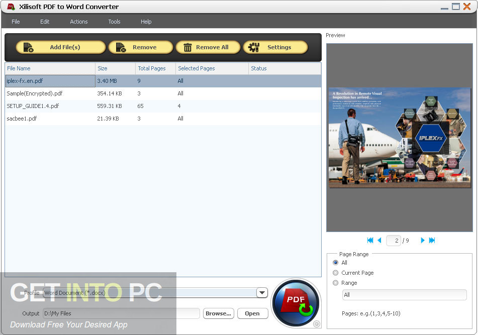 Xilisoft PDF to Word Converter Direct Link Download-GetintoPC.com