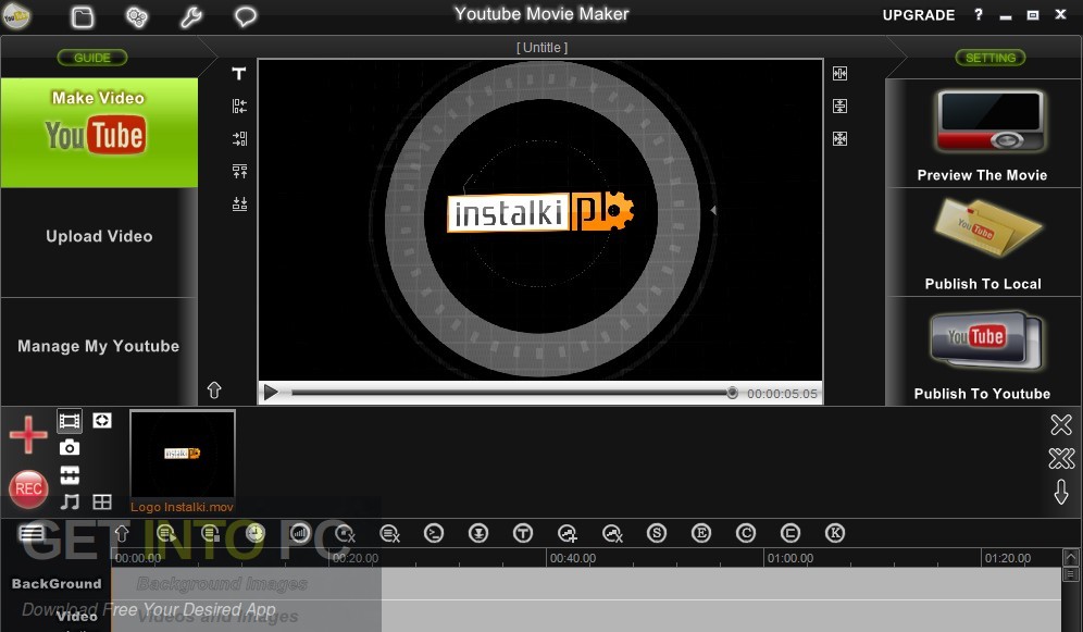YouTube Movie Maker Platium Offline Installer Download-GetintoPC.com