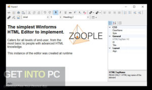 Zoople HTML Editor .NET for Winforms Direct Link Download-GetintoPC.com