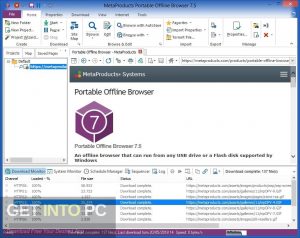 MetaProducts Portable Offline Browser 2020 Free Download
