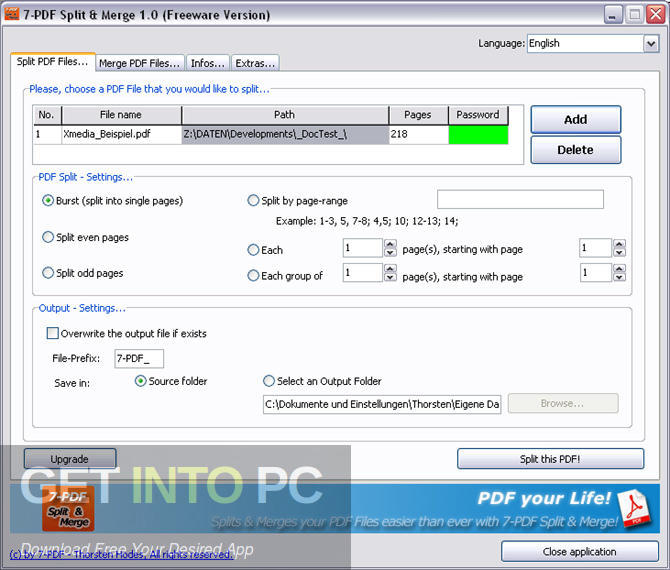 7-PDF Split and Merge Pro Offline Installer Download 7-PDF Split and Merge Pro Offline Installer Download