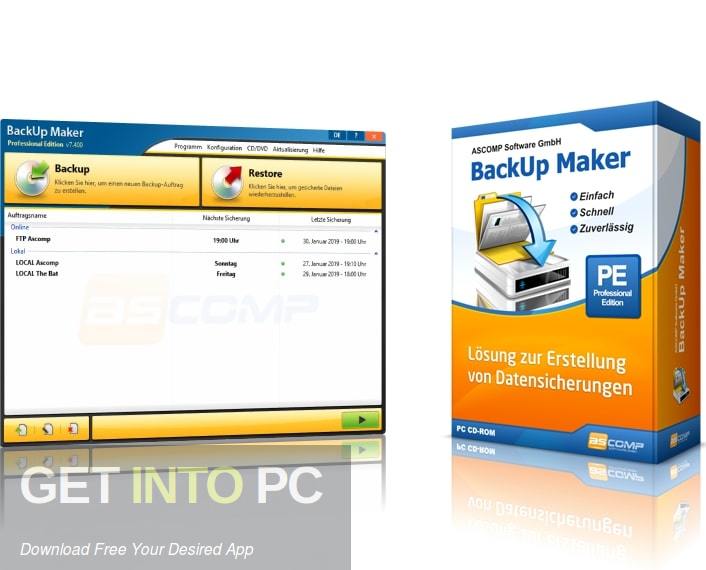 backupmaker product header de GetintoPC.com