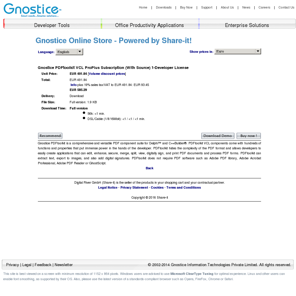 Gnostice PDFToolkit Direct Link Download