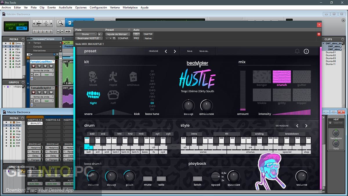 uJAM - beatMaker HUSTLE VST Offline Installer Download-GetintoPC.com