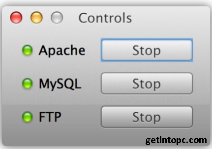 xampp control on Mac OS